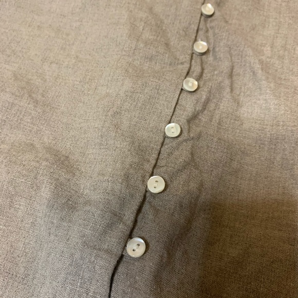 Vintage Ann Taylor Linen Tunic Blouse - Picture 4 of 11